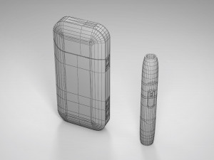 iqos redbrown grid pbr 3D Модель
