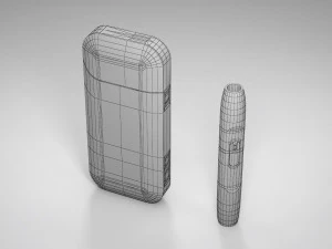 iqos weaving black grid pbr 3D Model