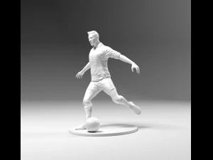 footballer 03 footstrike 07 stl 3D Print Model