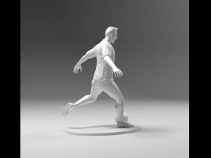 footballer 03 footstrike 07 stl 3D Print Model
