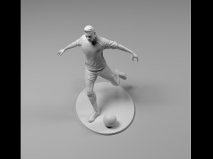footballer 03 footstrike 07 stl 3D 打印模型