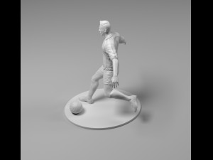 footballer 03 footstrike 07 stl 3D 打印模型