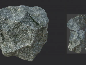 stone 02 set 01 pbr low-poly 3D Model