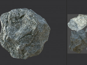 stone 02 set 01 pbr low-poly Model 3D