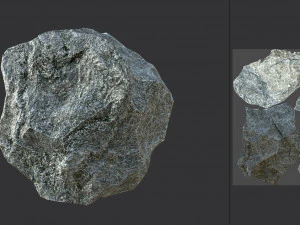 stone 02 set 01 pbr low-poly 3D Model