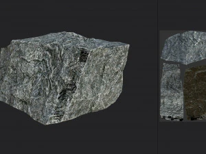 stone 03 set 01 pbr low-poly 3D Model