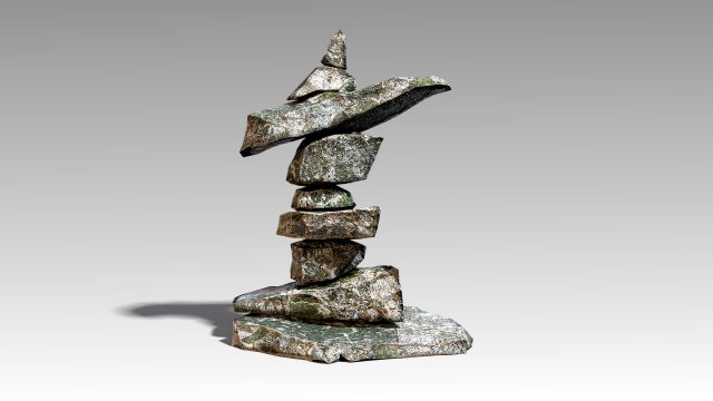 stone 11 set 01 pbr low-poly 3D Модель .c4d .max .obj .3ds .fbx .stl .blend 