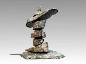 stone 11 set 01 pbr low-poly 3D Model