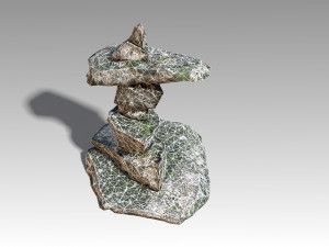 stone 11 set 01 pbr low-poly 3D Модель
