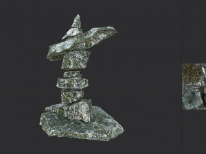 stone 11 set 01 pbr low-poly 3D Model