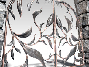 decorative metal gates pbr Modelo 3D