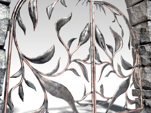 decorative metal gates pbr 3D Model