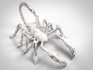 3d print model of the scorpion 3D प्रिंट मॉडल