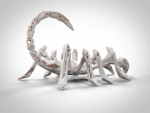 3d print model of the scorpion 3D प्रिंट मॉडल