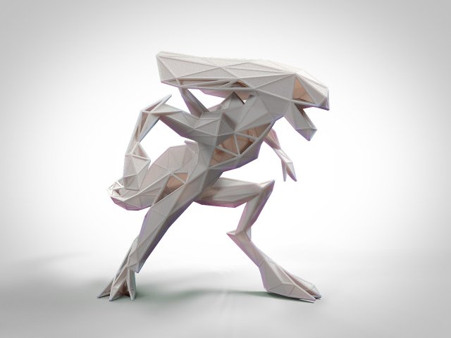 stylized alien queen 3d print 3D Print Model .c4d .max .obj .3ds .fbx .stl .blend 