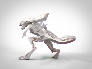 stylized alien queen 3d print 3D Print Model