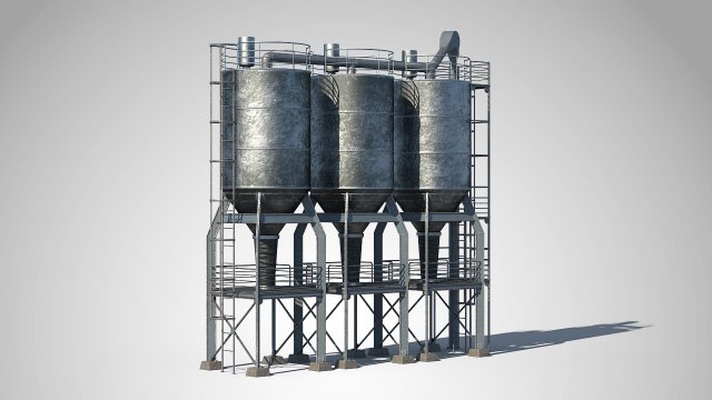 plant unit 01 3D Model .c4d .max .obj .3ds .fbx .stl .blend 