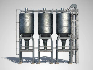 플랜트 유닛 01 3D 모델