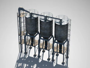 플랜트 유닛 01 3D 모델