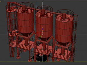 플랜트 유닛 01 3D 모델