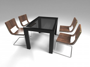 furniture set 02 Model 3D