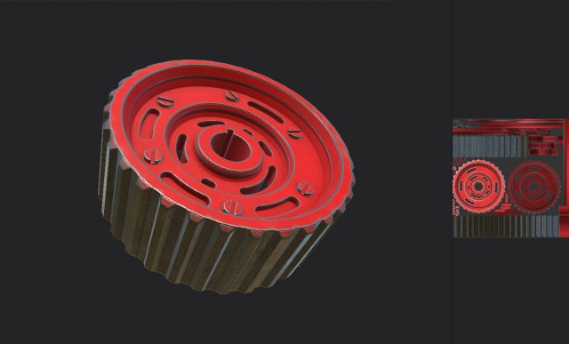gear 01 pbr 3D 模型 .c4d .max .obj .3ds .fbx .stl .blend 