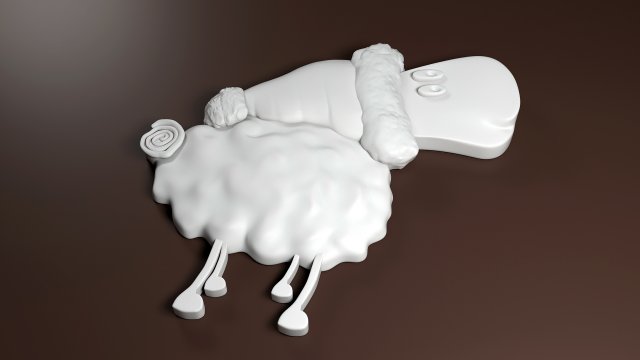 christmas sheep stl Modello di stampa 3D .c4d .max .obj .3ds .fbx .stl .blend 