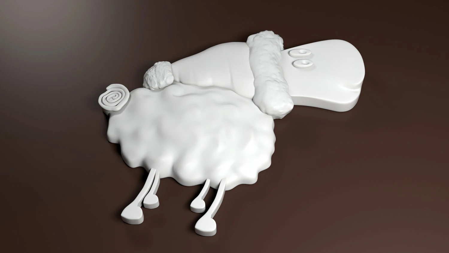 ovelha de natal stl Modelo de Impressão 3D .c4d .max .obj .3ds .fbx .stl .blend 