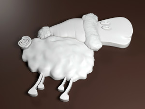 christmas sheep stl 3D Print Model