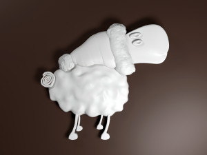 christmas sheep stl Modello di stampa 3D