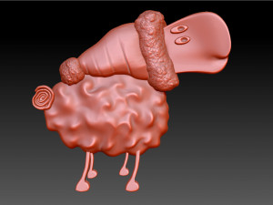 christmas sheep stl Modello di stampa 3D