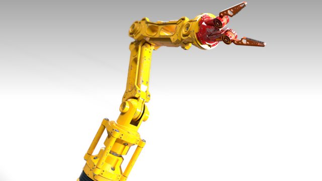 automatic arm pbr 3D-Modell .c4d .max .obj .3ds .fbx .stl .blend 