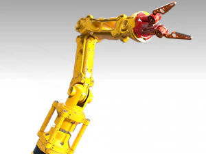 자동 팔 PBR 3D 모델