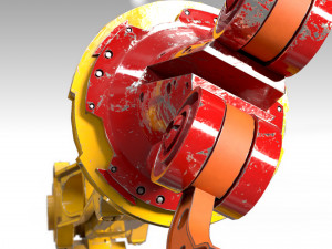 automatic arm pbr 3D-Modell