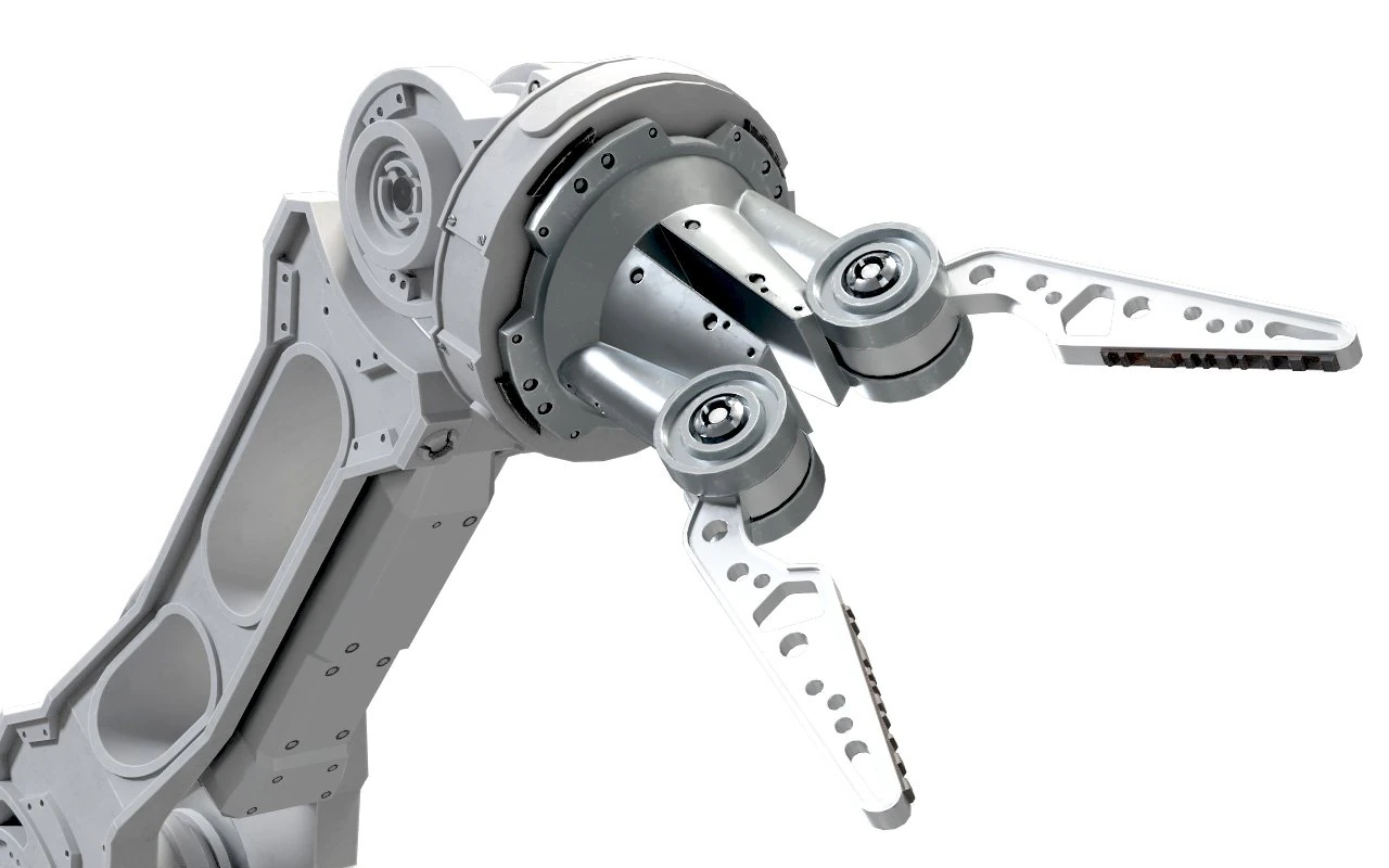 automatic arm rigged 3D Model .c4d .max .obj .3ds .fbx .stl .blend 