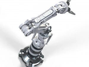 automatic arm rigged 3D Model