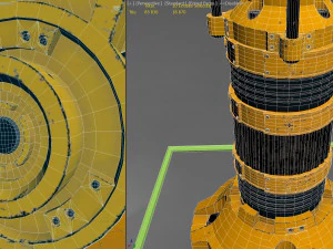 automatic arm rigged 3D Model