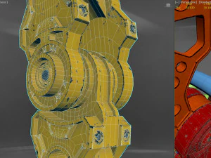 automatic arm rigged 3D Model