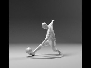 footballer 03 footkick 10 3d print 3D Print Model