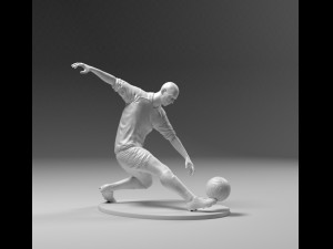 footballer 03 footkick 10 3d print Model Cetak 3D