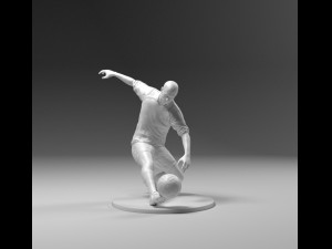 footballer 03 footkick 10 3d print Model Cetak 3D