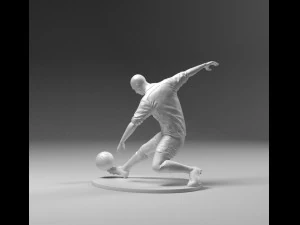 footballer 03 footkick 10 3d print 3D Print Model