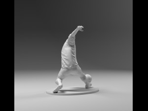 footballer 03 footkick 10 3d print Model Cetak 3D