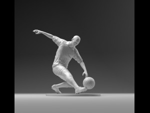 footballer 03 footkick 10 3d print Model Cetak 3D
