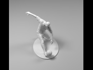 footballer 03 footkick 10 3d print Model Cetak 3D