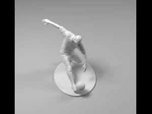 footballer 03 footkick 10 3d print 3D Print Model