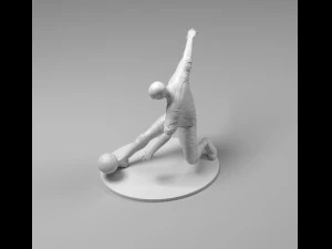 footballer 03 footkick 10 3d print 3D Print Model