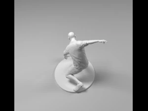 footballer 03 footkick 10 3d print 3D Print Model