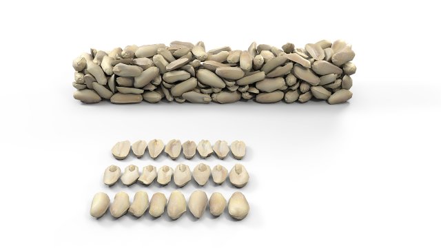 peanuts 3Dモデル .c4d .max .obj .3ds .fbx .stl .blend 