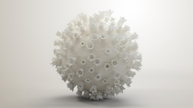 3d print of coronavirus Model Cetak 3D .c4d .max .obj .3ds .fbx .stl .blend 